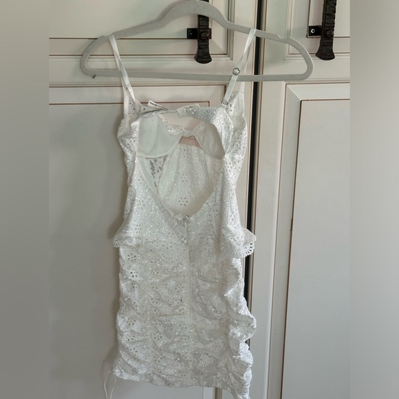 For Love and Lemons White Sofie Eyelet Dress (D2) - Picture 8 of 9